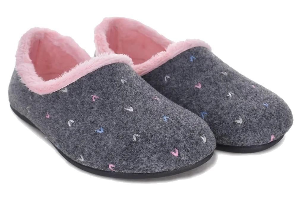 Zapatillas de casa cerradas Cabrera 3201 en gris