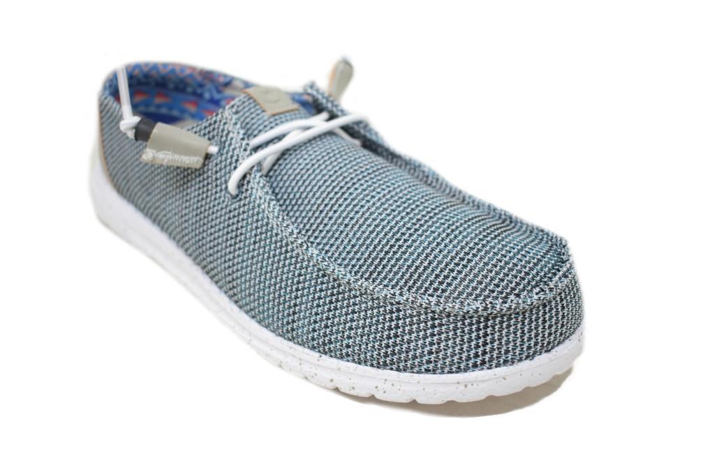 Zapatos de lona naúticos Maraval M0557 azul para hombre