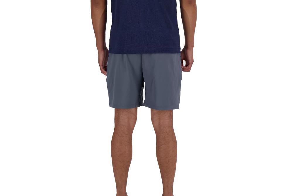 New Balance MS41234 Pantalón Corto Running Hombre Gris Sport Essentials Linerless 7" Training Shorts