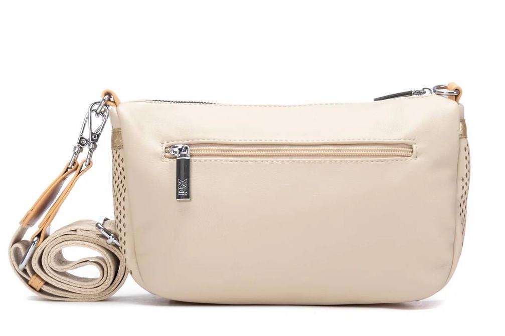 Bolso bandolera mujer Xti 184543 beige – Bolso efecto piel con cremallera, estilo urbano y certificado vegano