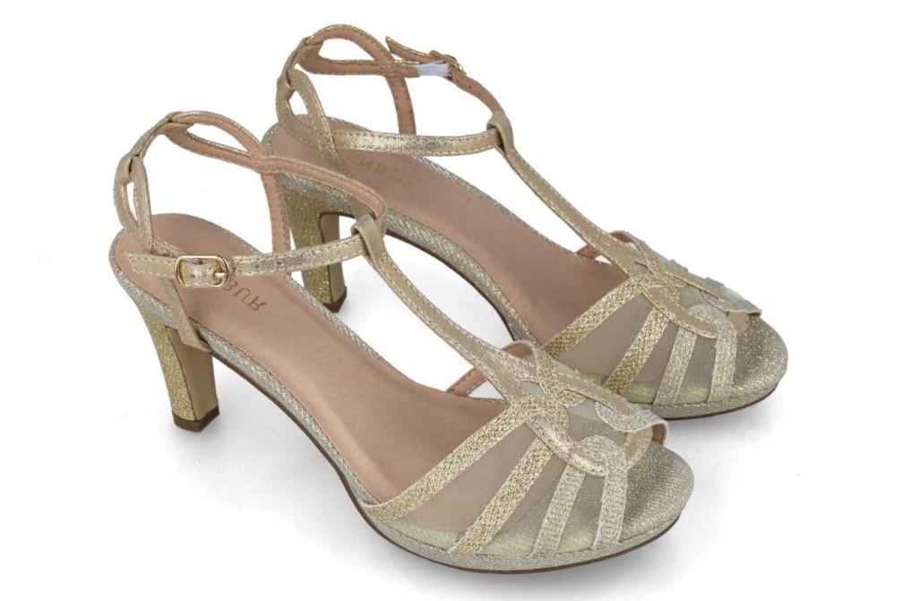 Sandalias de fiesta Menbur COMA BERENICES para mujer en oro