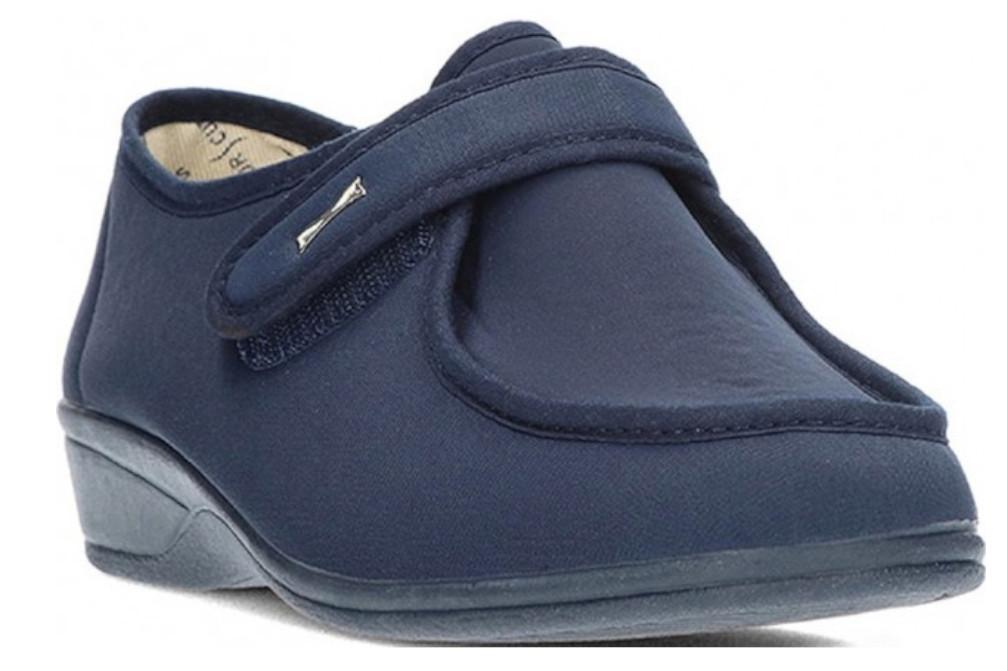Zapatillas de casa Doctor Cutillas 746 cierre ajustable en color azul marino