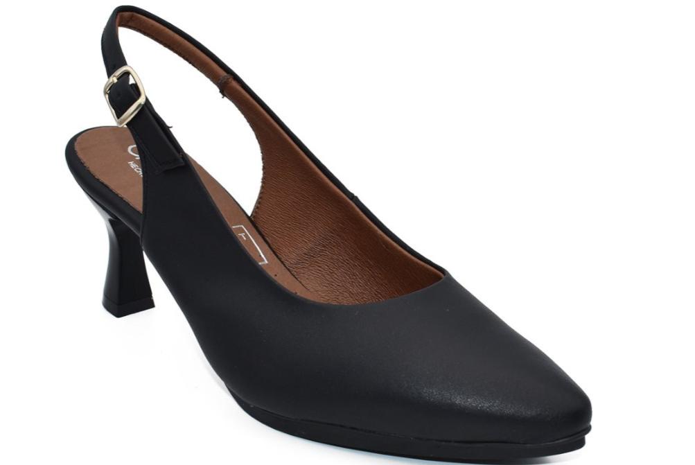 Zapatos de Tacón Destalonados Chamby 4241 Negro Mujer | Zapatos de fiesta elgante