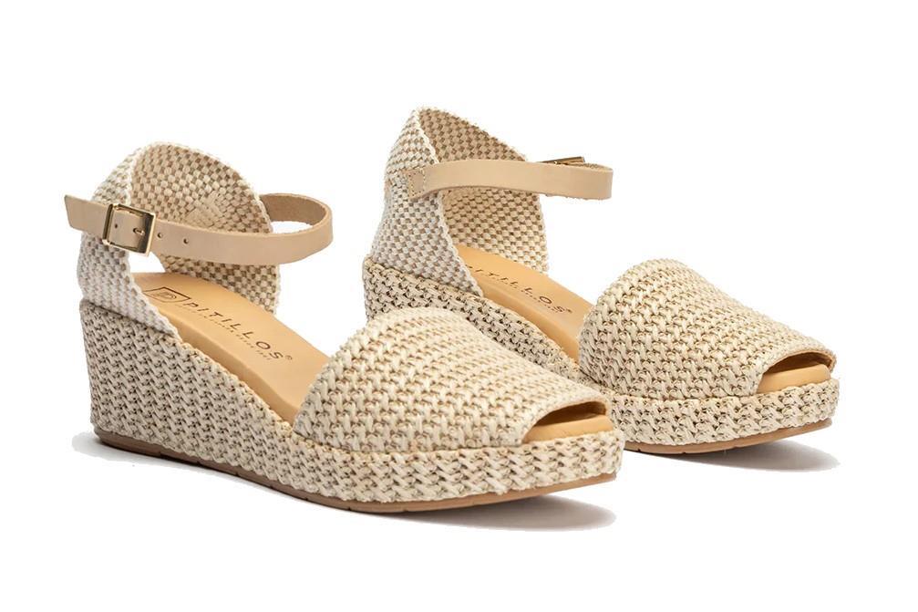 Valencianas Pitillos 10560 en beige para mujer