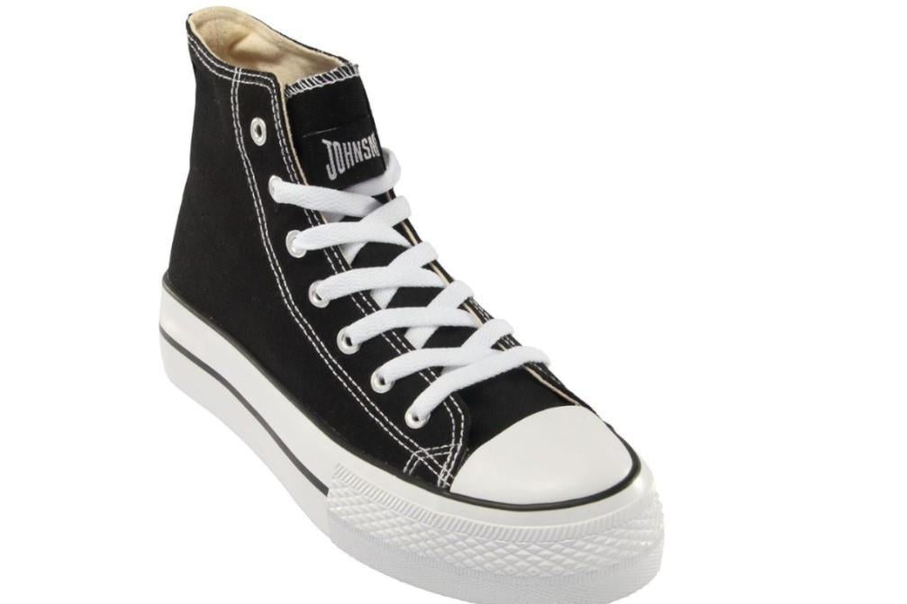 Zapatillas lona John Smith Libel high 25V en negro para mujer