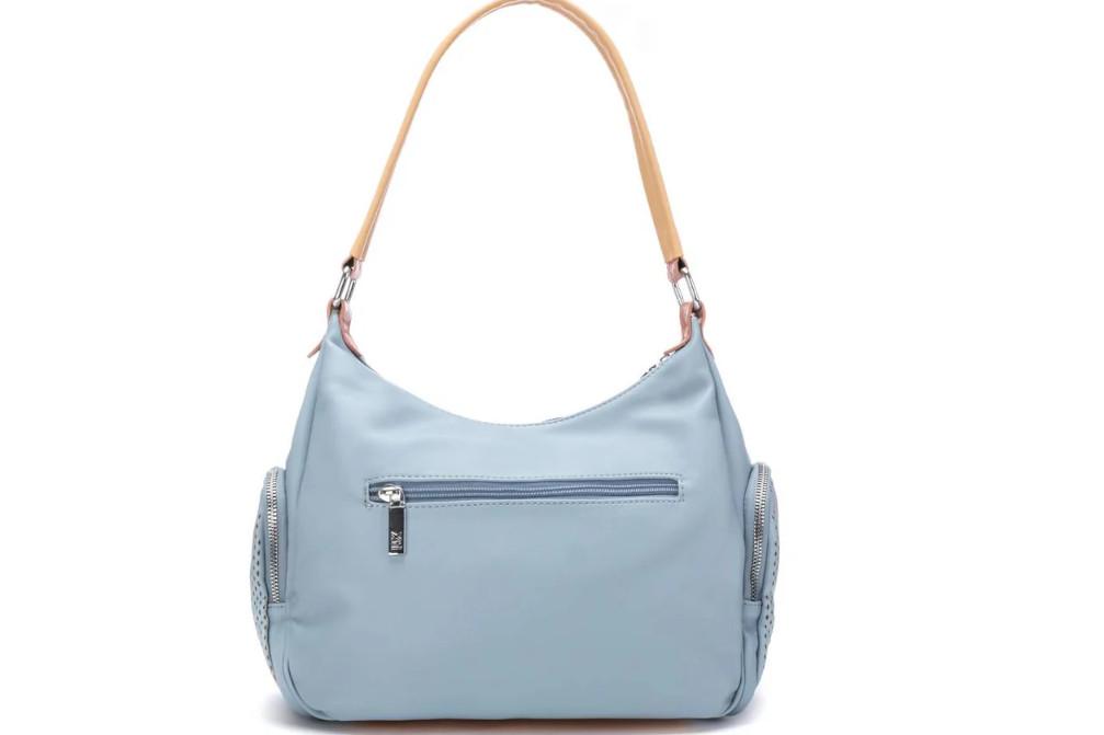 Bolso shopper para mujer XTI 184542 en jeans – Diseño Moderno en Efecto Piel con Cremallera y Certificado Vegano
