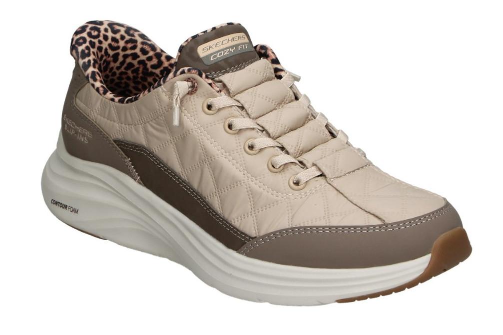 Zapatillas deportivas Skechers Slip-ins Cozy Fit Leopard Dream 150419 marrón para mujer