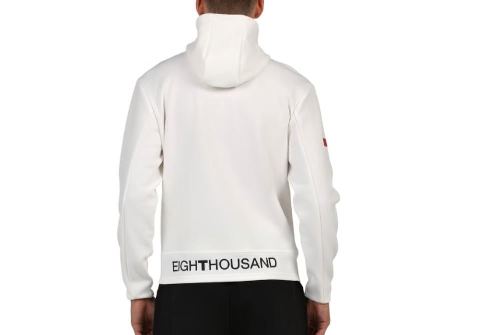 Sudadera con capucha +8000 ELUIR en marfil