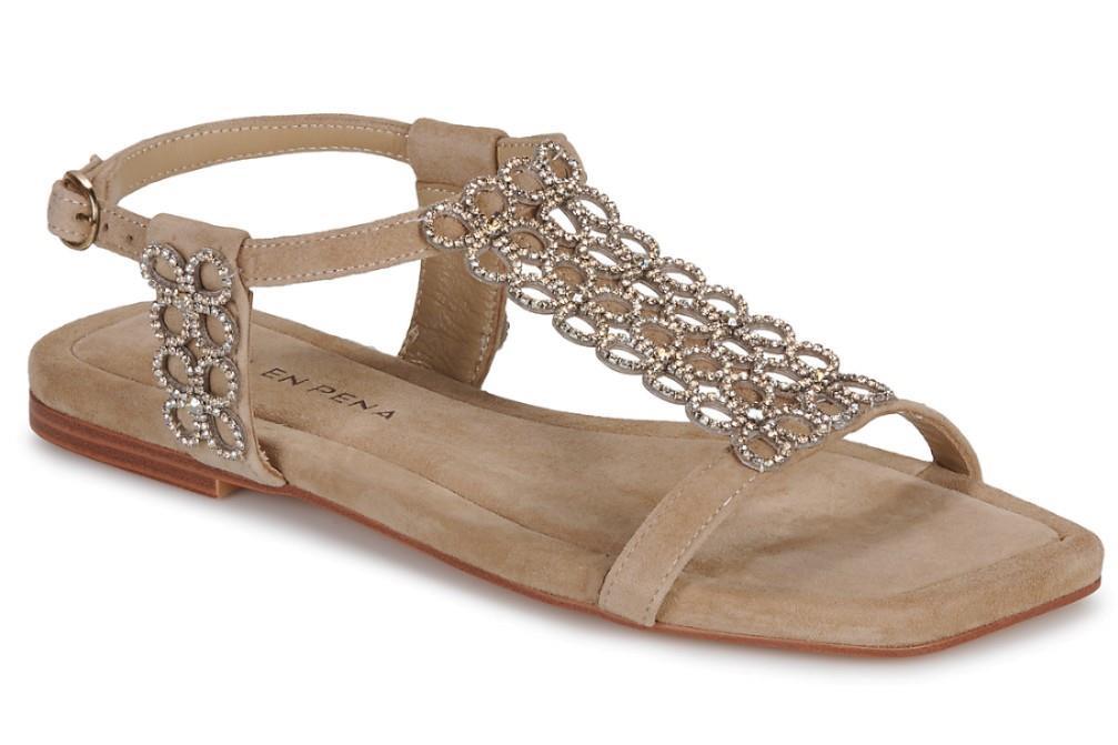 Sandalias planas Alma en Pena V251916 en sand para mujer