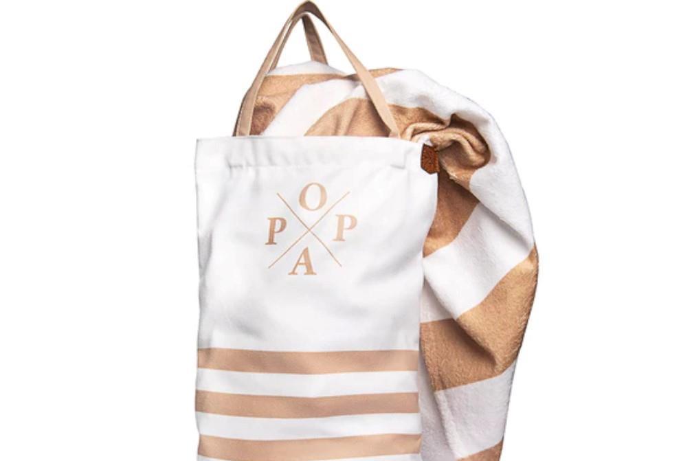 Toalla Serena Popa Beige Rayas