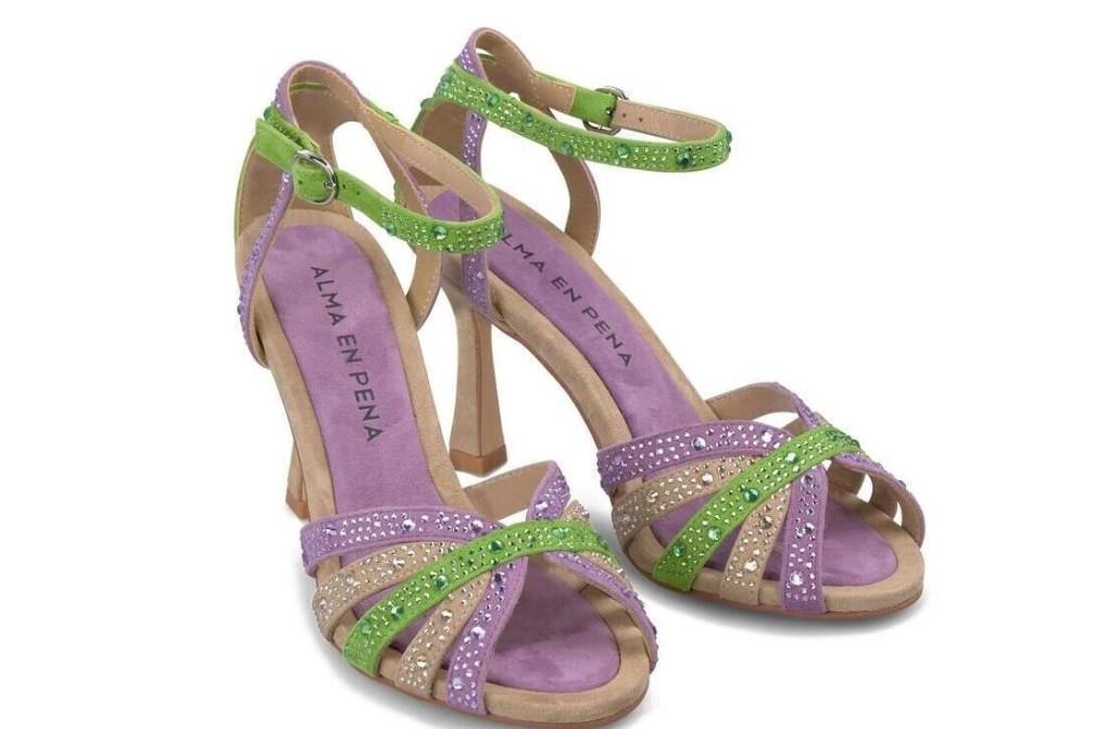Sandalia de fiesta Alma en Pena V250804 en violeta para mujer