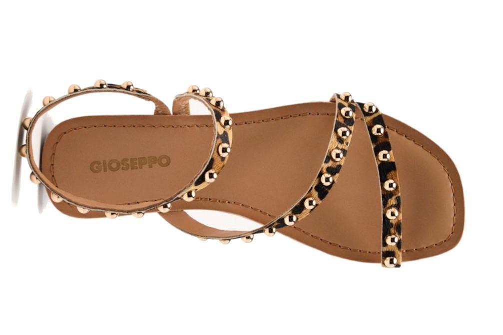 Sandalias planas Gioseppo OGEMA 75447 en leopardo para mujer