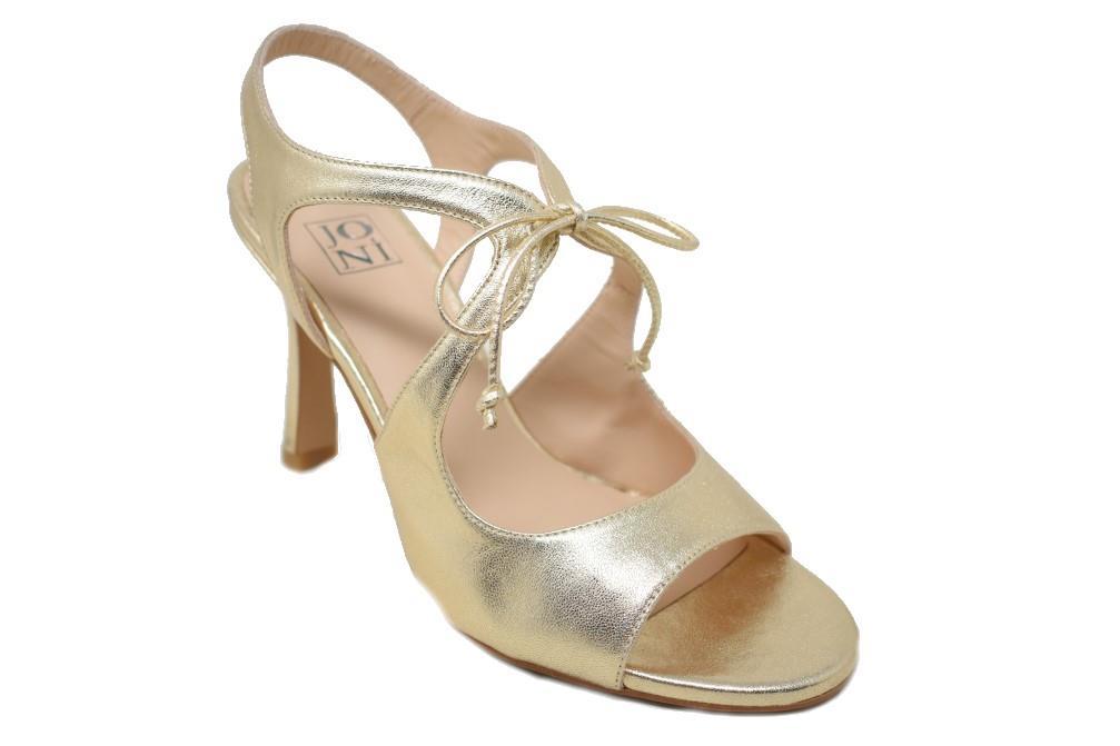 Sandalias de fiesta Joni 28121 en oro para mujer