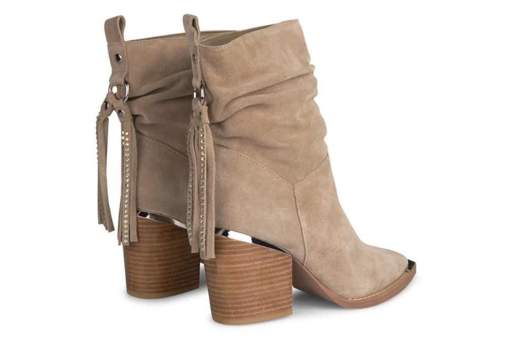 Botines cowboy I240501 Alma en pena en taupe para mujer