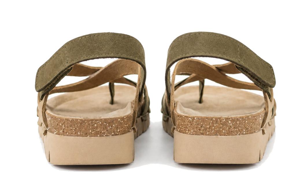 Sandalias Walk & Fly 5100 Fianchi kaki para mujer