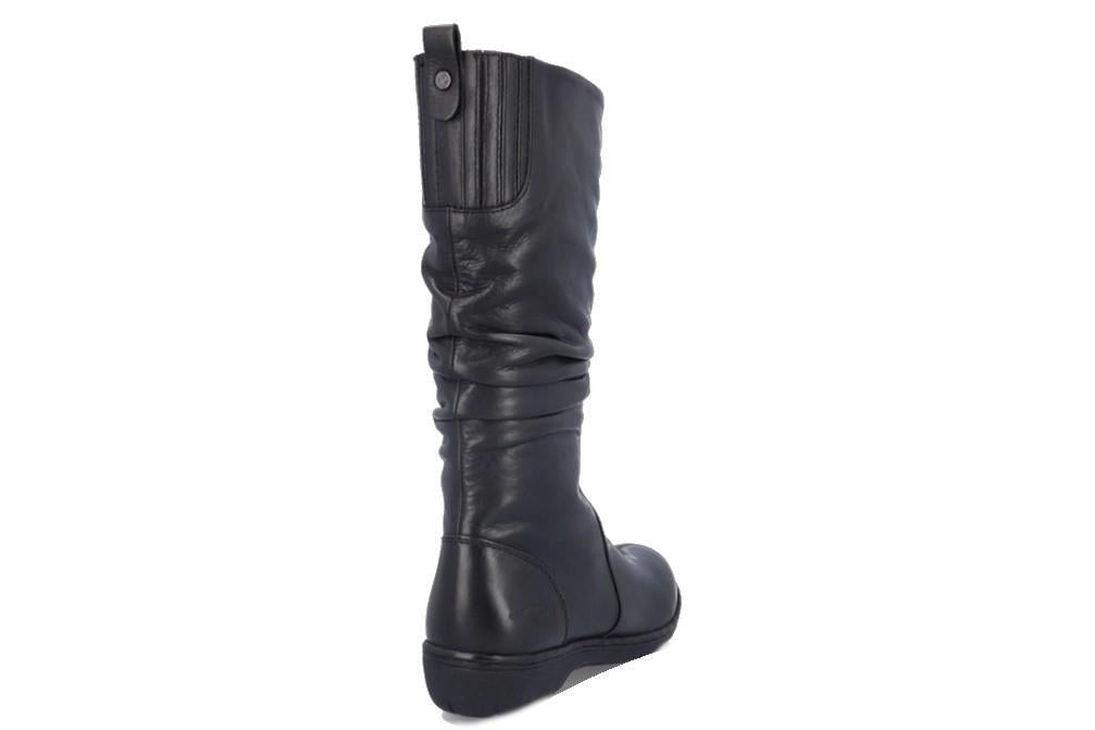 Botas altas planas Kangaroos 887-11 en color negro