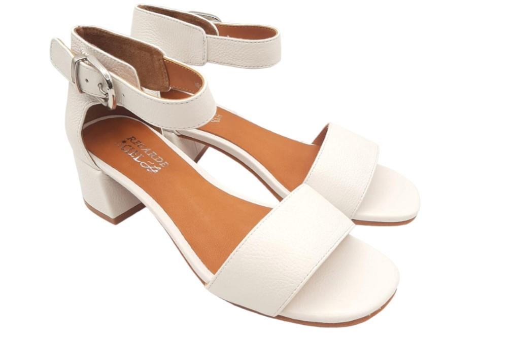 Sandalia Regarde Le Cile Yeremi-03 en blanco para mujer