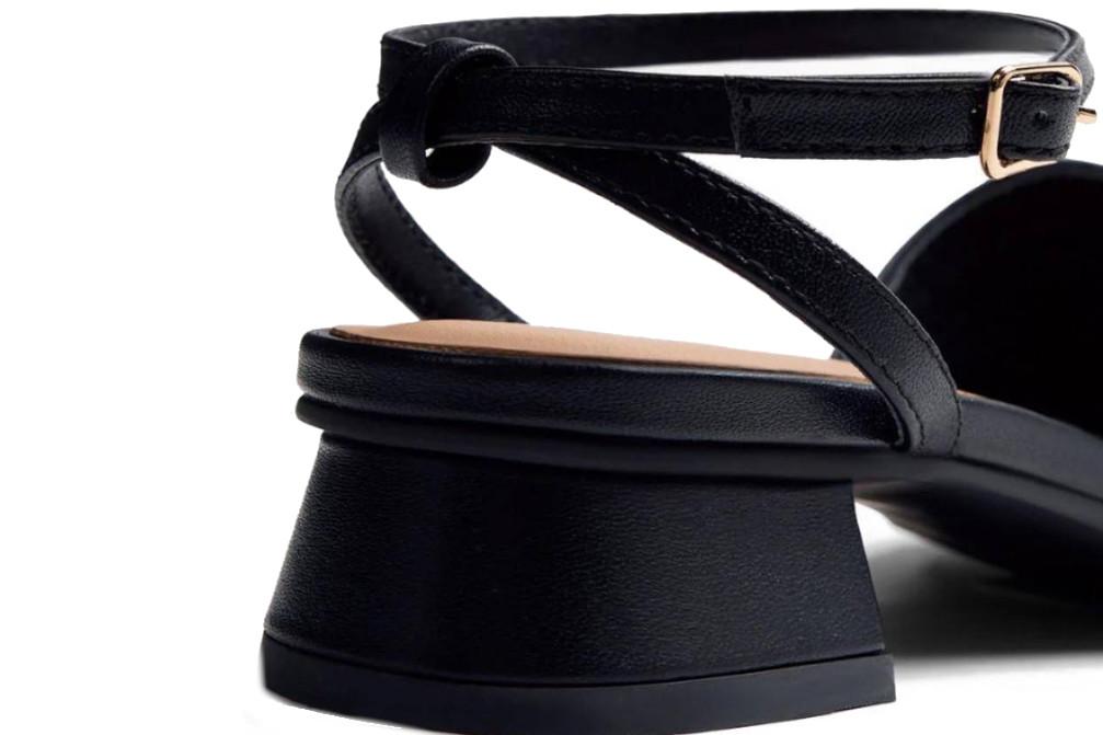 Sandalias de tacón bajo de piel Gioseppo Bigelow 78240 negro – cómodas y elegantes