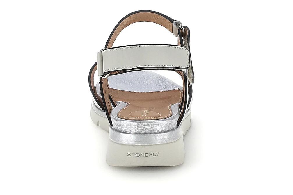 Sandalias planas Stonefly ELODY 24223657 en blancas de piel