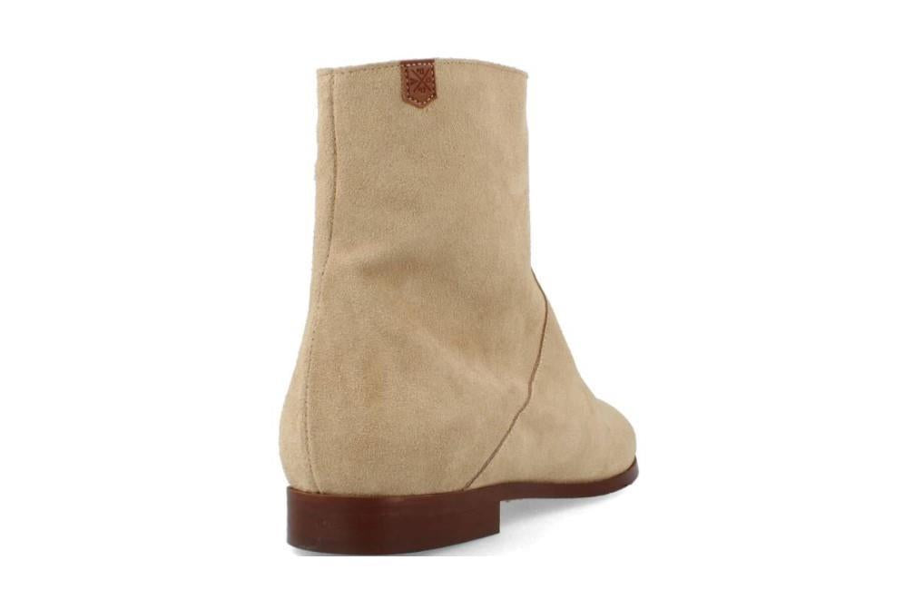 Botines planos Popa Buster en arena para mujer