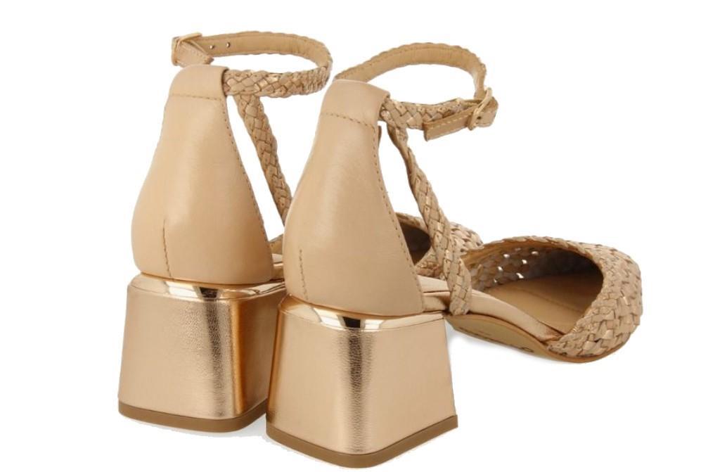 Bailarinas trenzadas SARKAD 73647 en nuede para mujer