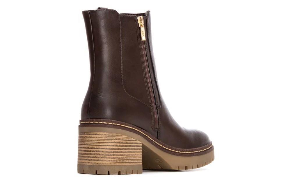 Botines de tacón XTI chelsea 144456 en marrón
