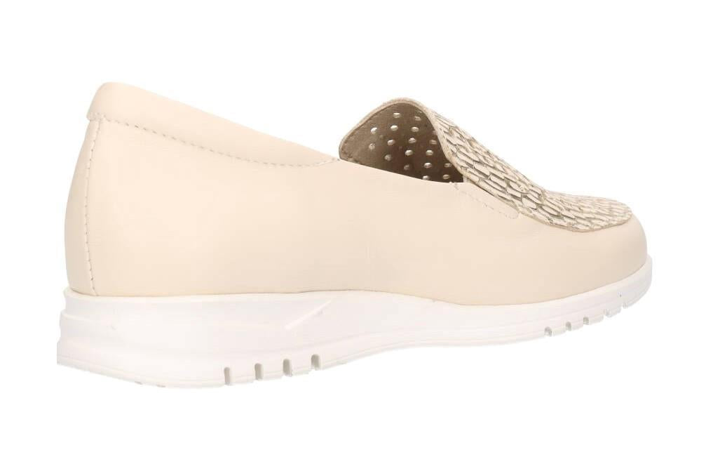 Mocasín Pitillos 20102 en crema para mujer
