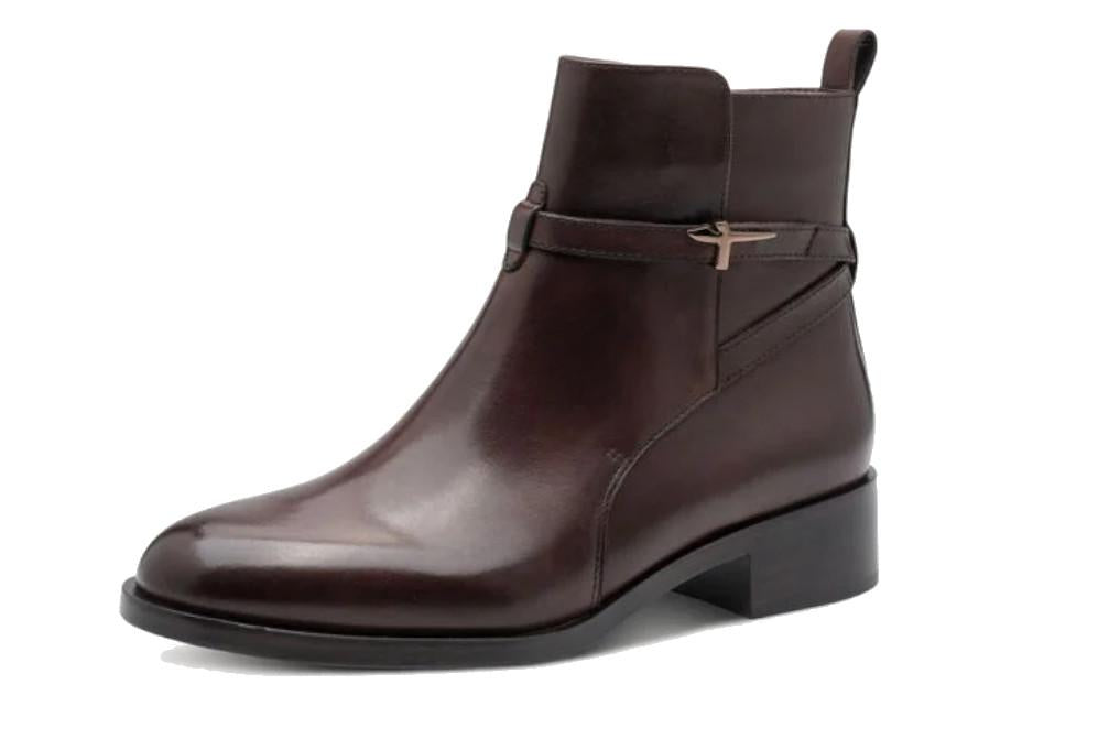 Botines planos Tamaris 25321 en cuero
