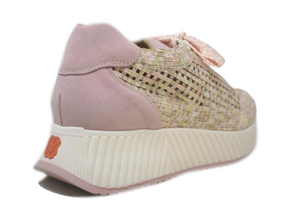 Zapatillas deportivas caladas Porronet Ines DEP500 en rosa