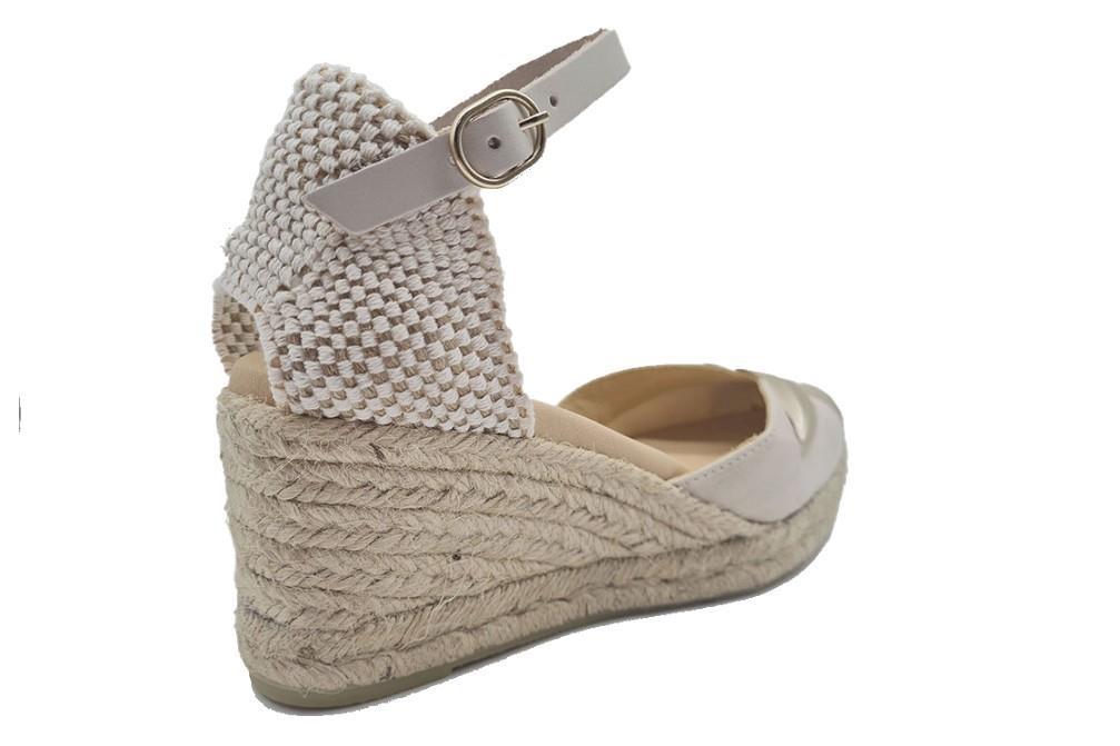 Alpargatas con cuña inVogue 1552 en crudo