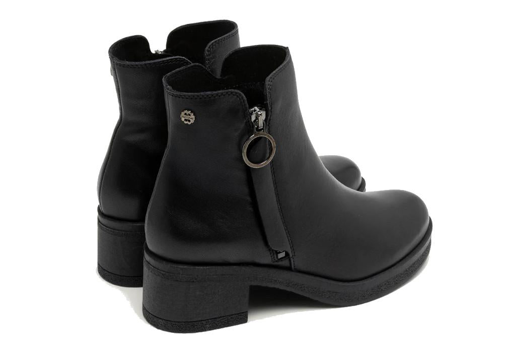Botines cómodos Porronet DELIA 4732-001 en negro