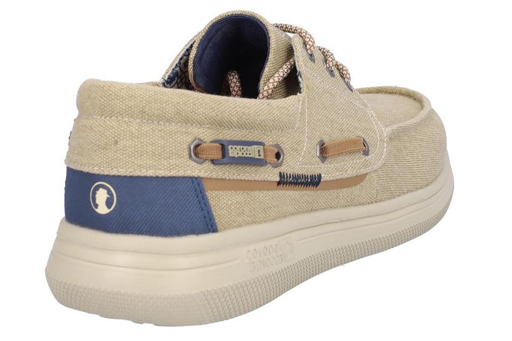 Zapatos Náuticos de lona Coronel Tapiocca T869-4 en beige para hombre