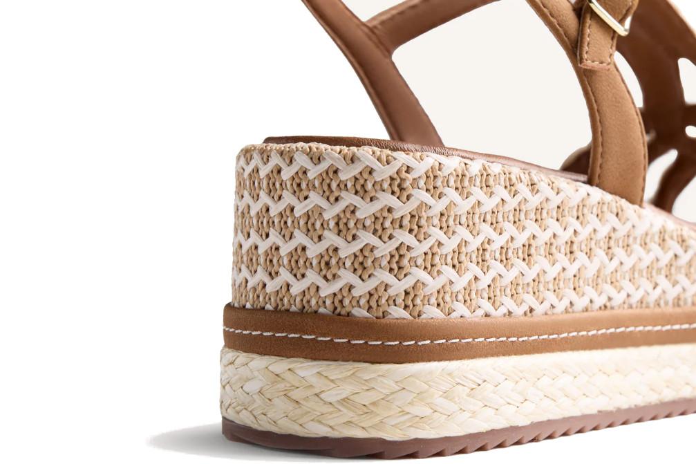 Sandalias de cuña de rafia Gioseppo Harcourt 78112 marrón – cómodas y estilo verano