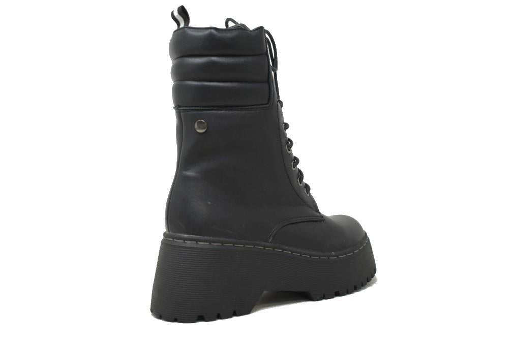 Botín militar plataforma Isteria 21218 en negro para mujer