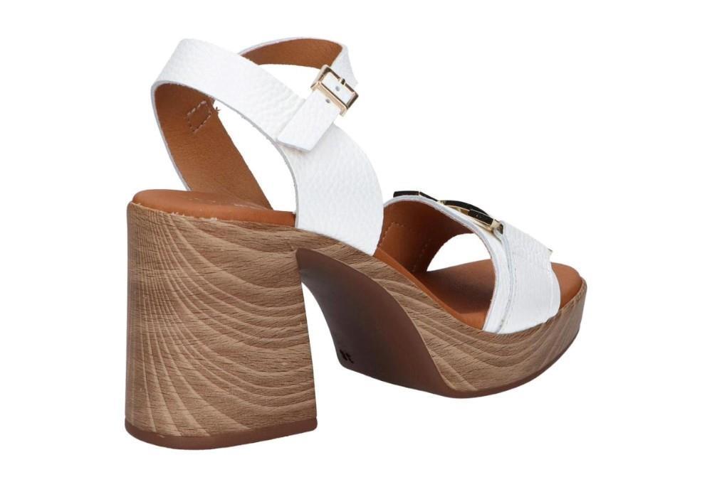 Sandalias de tacón Oh! my Sandals Rosalia 5636 en blanco para mujer