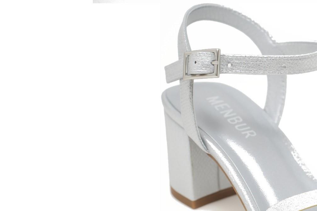 Sandalias de Fiesta  Menbur 26142 para Mujer en plata