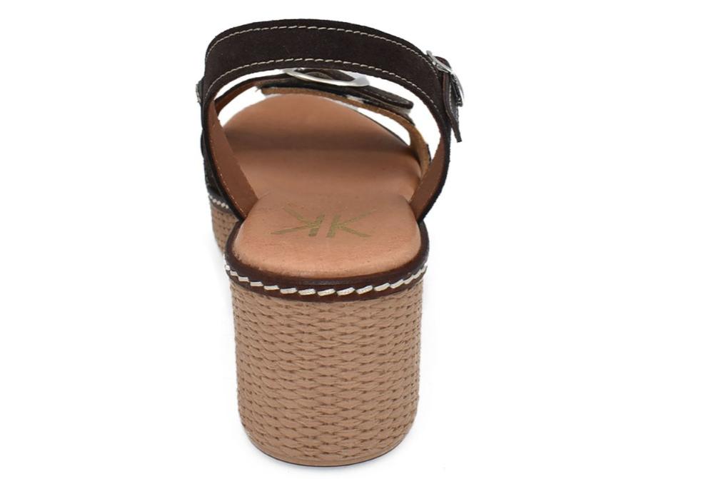 Sandalias con Cuña Cokketa 500 Animal Print Mujer | Piel, Plantilla Gel y Máximo Confort