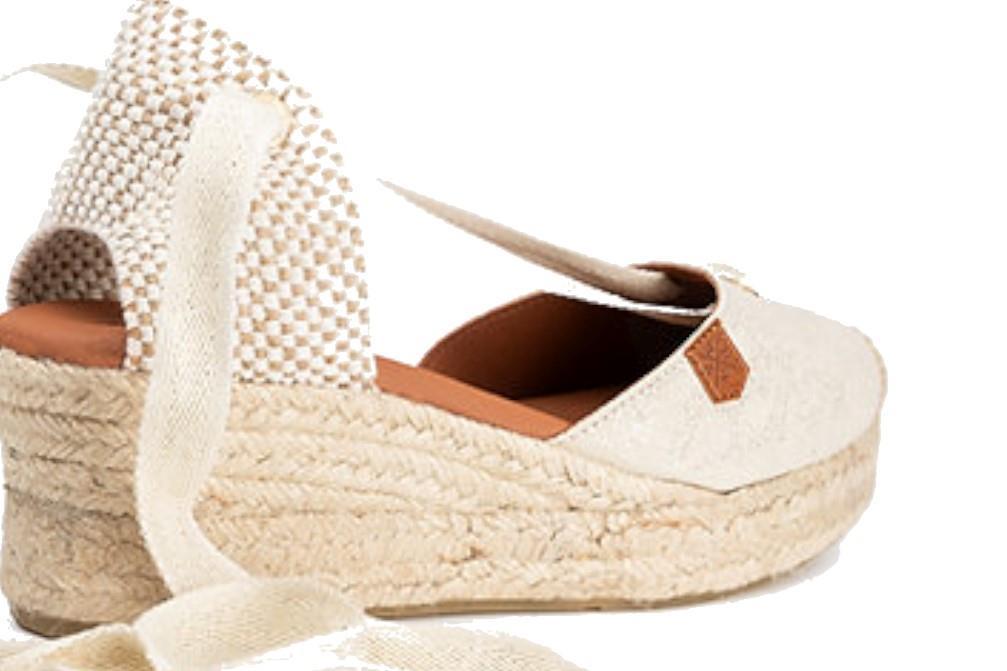 Valencianas de esparto Popa Kleonor en beige para mujer