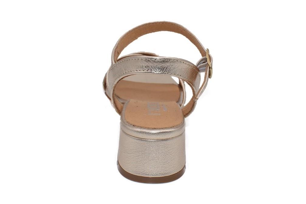 Sandalias de tacón InVogue 225 en platino para mujer