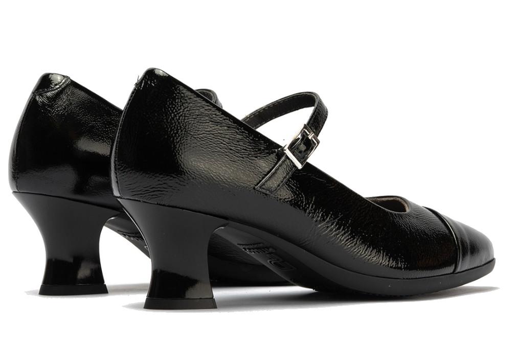 Zapatos de Salón Pitillos 11683 Negro Mujer – Zapatos de fiestas con tacón Cómodo con Hebilla