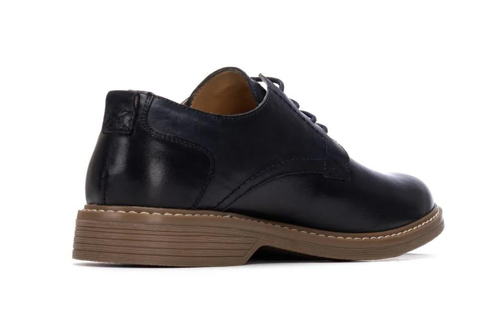Zapato con cordones Carmela 163904 azul para hombre de Piel y Suela Antideslizante