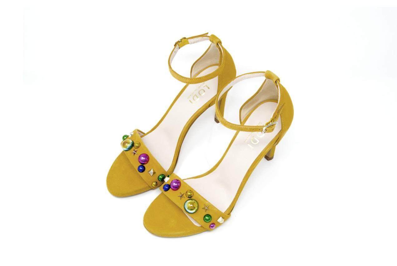 Sandalias de Fiesta de Tacón Alto Lodi IGOR – Elegantes para Mujer color amarillo
