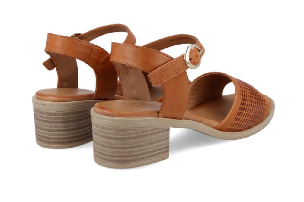 Sandalias de tacón Walk & Fly E21-221-WF en cuero para mujer