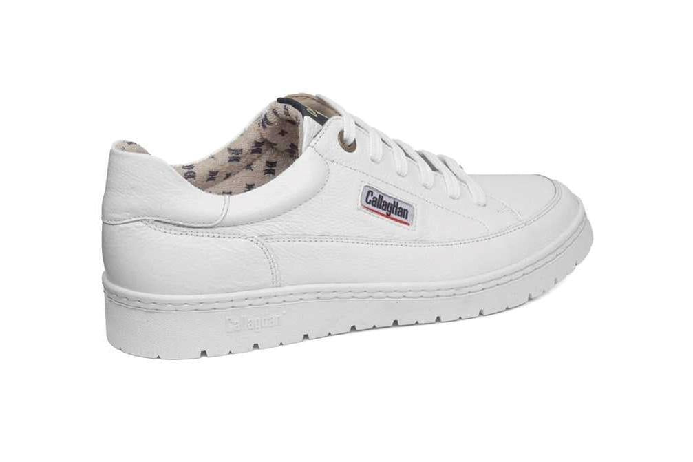 Zapatilla deportiva Callaghan 55210 Petete para hombre en blanco