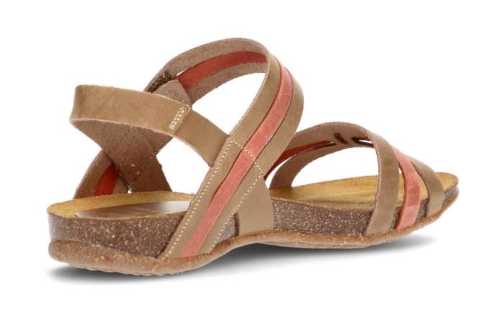 Sandalias planas Interbios 4470 en teja para mujer