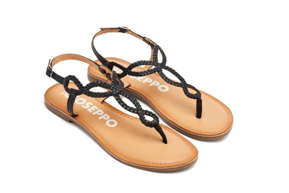 Sandalias planas de dedo Gioseppo Merignas 69111 en blanco para mujer