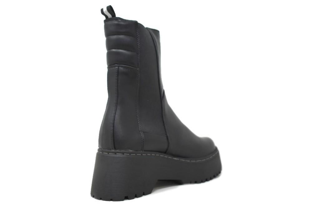Botines chelsea con plataforma Isteria 21217 en negro para mujer