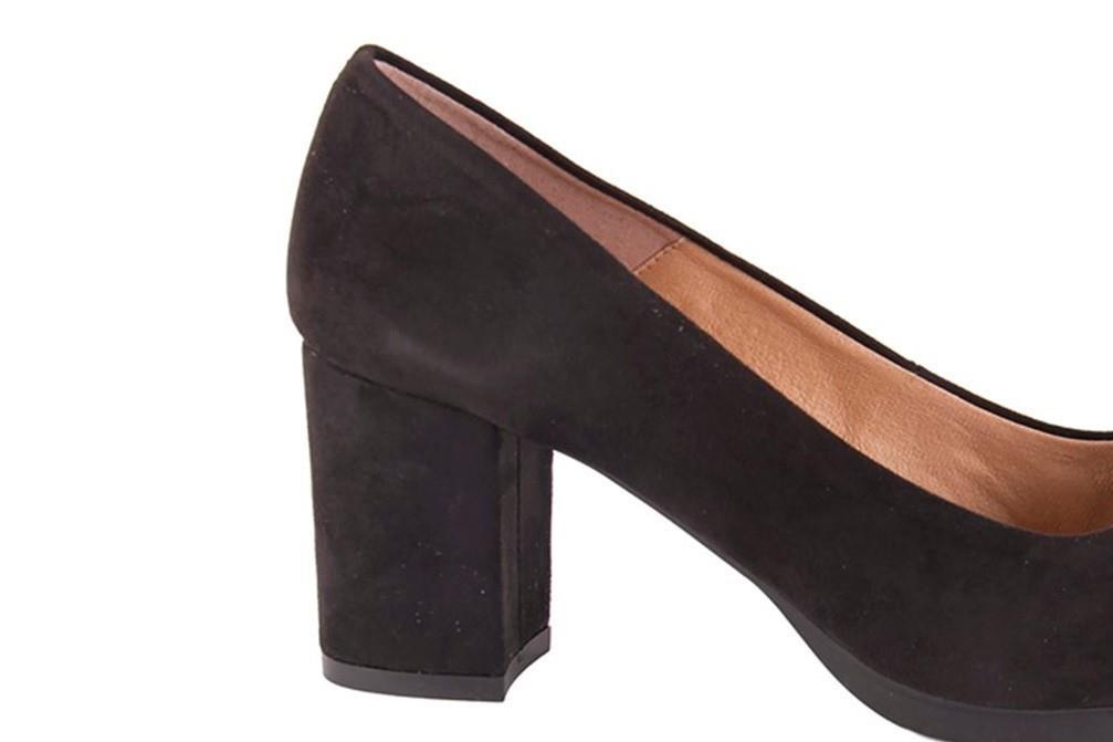 Zapato de salón Chamby 5260 en ante negro para mujer