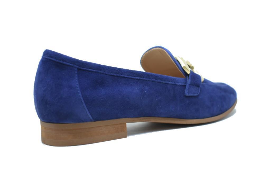 Mocasines Regarde Le Ciel Aida-03 en azul marino para mujer
