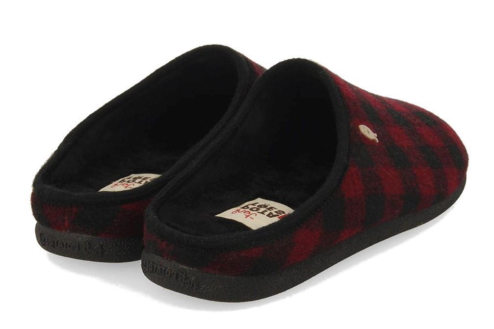 ZAPATILLAS DE CASA Hot Potatoes SAVANNAH 73885 en burdeos de hombre